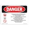 Signmission OSHA Danger Sign, 10" Height, 14" Width, Rigid Plastic, Diethylenetriamine Vapor May, Landscape OS-DS-P-1014-L-2402 - alternate 1